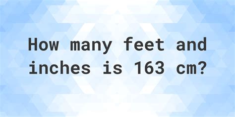 163cm to feet|163 cm to feet converter